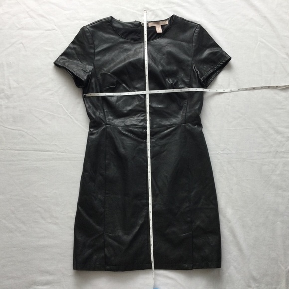 Forever 21 Vegan Leather Black Dress M - Picture 4 of 7
